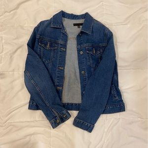 blue denim jacket